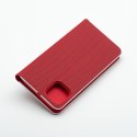 Etui z klapką na iPhone 16 PLUS Luna Book Carbon czerwone