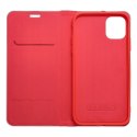 Etui z klapką na iPhone 16 PLUS Luna Book Carbon czerwone