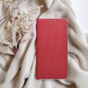 Etui z klapką na iPhone 16 PLUS Luna Book Carbon czerwone