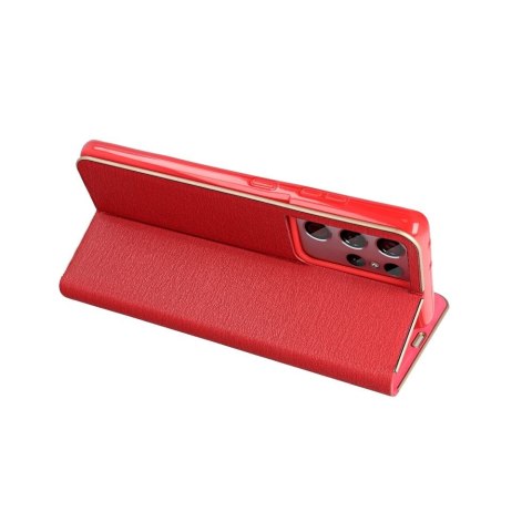 Etui z klapką na iPhone 16 PRO Luna Book Gold czerwone