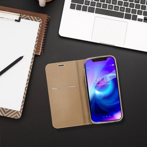 Etui z klapką na Samsung A53 5G Luna Book Gold złote