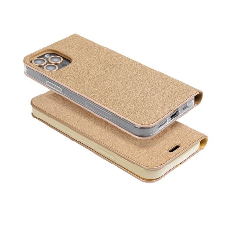 Etui z klapką na Samsung A53 5G Luna Book Gold złote