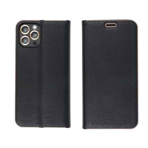 Etui z klapką na iPhone 17 / 18 Luna Book Gold czarne