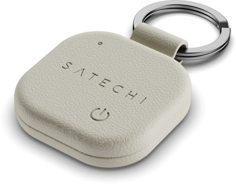 Lokalizator zgodny z Apple Find My Satechi w formie bleroka ze skóry wegańskiej ST-LKCFW sand