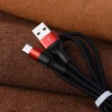 Kabel USB A do USB C Hoco 2A 1 m X26 czarno czerwony