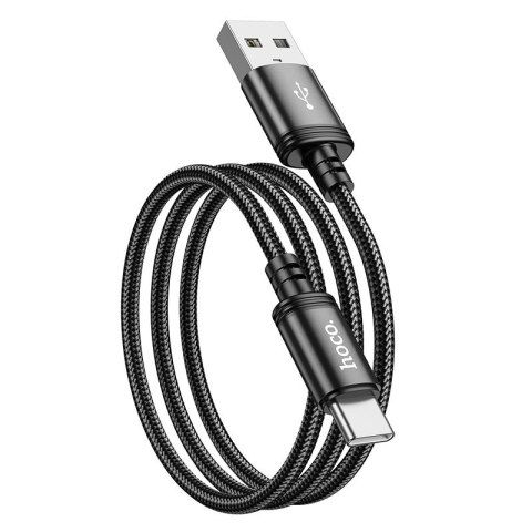 Kabel USB A do USB C Hoco 3A 1 m X89 czarny