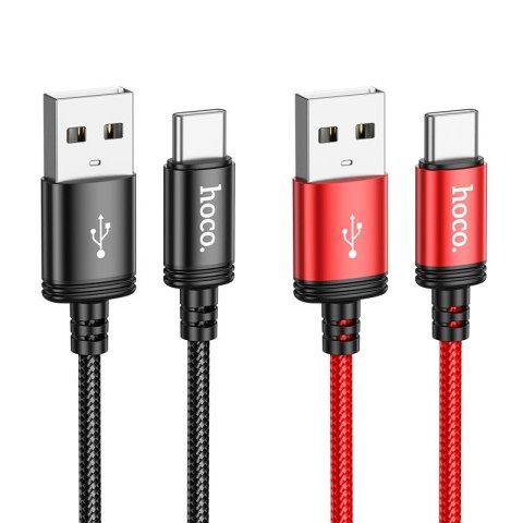 Kabel USB A do USB C Hoco 3A 1 m X89 czarny