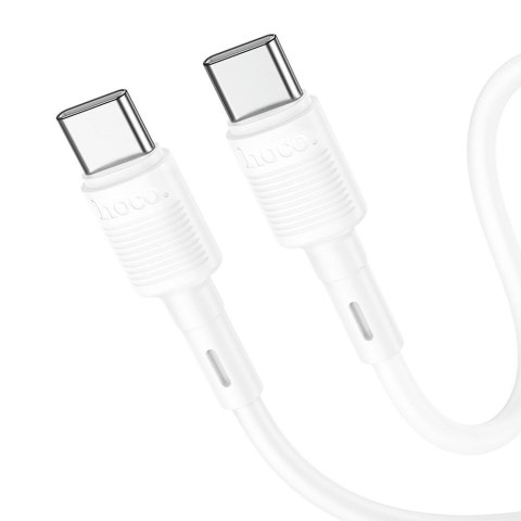 Kabel USB C do USB C Hoco PD 3A 60W 1 m X83 biały