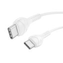 Kabel USB C do USB C Hoco PD 60W 1 m X37 biały