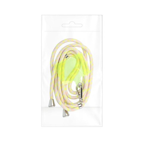 Smycz do telefonu, Zawieszka do telefonu - SWING (6mm) z regulacją długości / długość sznura 165cm (max 82,5cm w pętli) / na ram