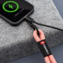 Smycz do telefonu na nadgarstek z regulacją długości Forcell F-Design L8X36 (max 18cm w pętli) różowo biała