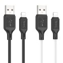 Kabel USB A do Lightning Hoco 2,4A 1 m X90 biały