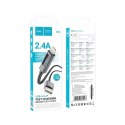 Kabel USB A do Lightning Hoco 2,4A z wyświetlaczem 1 m X112 czarny