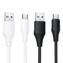 Kabel USB A do USB C Hoco 3A silikonowy 1 m X124 biały