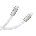 Kabel USB C do Lightning Hoco PD 30W 1 m płaski X125 biały