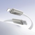 Kabel USB C do Lightning Hoco PD 30W 1 m płaski X125 biały