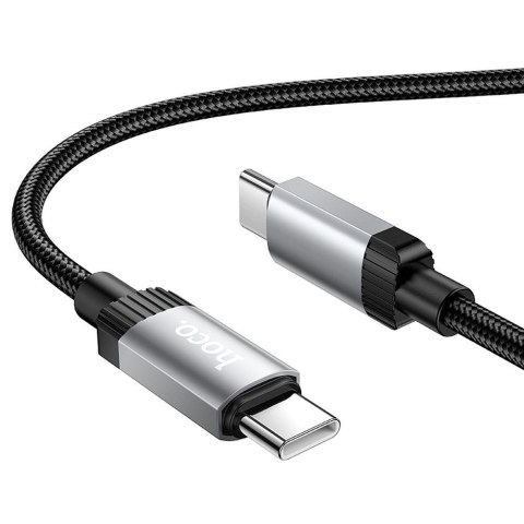 Kabel USB C do USB C Hoco 3A 60W 1 m X117 czarny