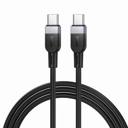 Kabel USB C do USB C Hoco 3A 60W Silikonowy 1 m X109 czarny