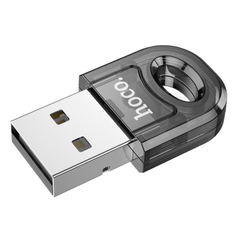 Adapter USB A bluetooth Hoco UA28 transparentny czarny