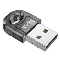 Adapter USB A bluetooth Hoco UA28 transparentny czarny