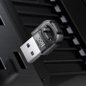 Adapter USB A bluetooth Hoco UA28 transparentny czarny