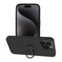 Etui na iPhone 15 PRO MAX Silicone Ring czarne