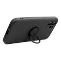 Etui na iPhone 15 PRO MAX Silicone Ring czarne