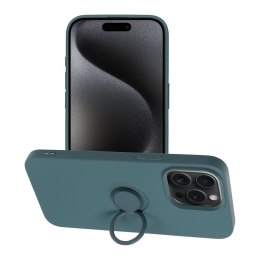 Etui na iPhone 15 PRO MAX Silicone Ring zielone
