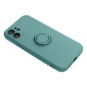 Etui na iPhone 15 PRO Silicone Ring zielone