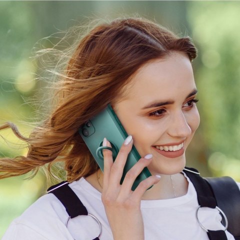 Etui na iPhone 15 PRO Silicone Ring zielone