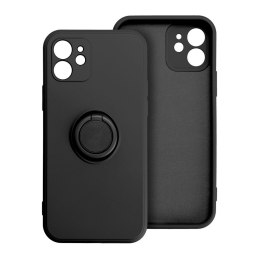 Etui na iPhone 16 PLUS Silicone Ring czarne