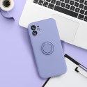 Etui na iPhone 16 PLUS Silicone Ring fioletowe