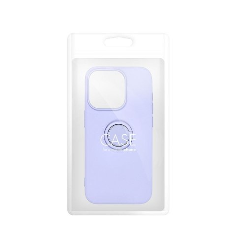 Etui na iPhone 16 PLUS Silicone Ring fioletowe