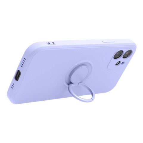 Etui na iPhone 16 PRO MAX Silicone Ring fioletowe