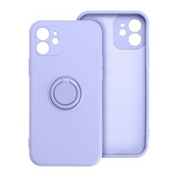 Etui na iPhone 16 PRO Silicone Ring fioletowe