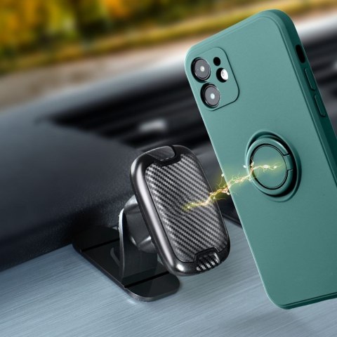Etui na iPhone 16 PRO Silicone Ring zielone