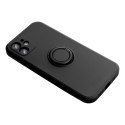 Etui na iPhone 16e (SE 4 2025) / 17e Silicone Ring czarne