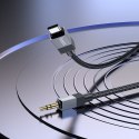 Kabel AUX Jack 3,5 mm (męski) do USB C (męski) Hoco 1 m UPA32B czarny