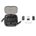 Kabel All-in-one Hoco PD 3A 60W 0,95 m zwijany w zestawie z wymiennymi końcówkami U140 czarny