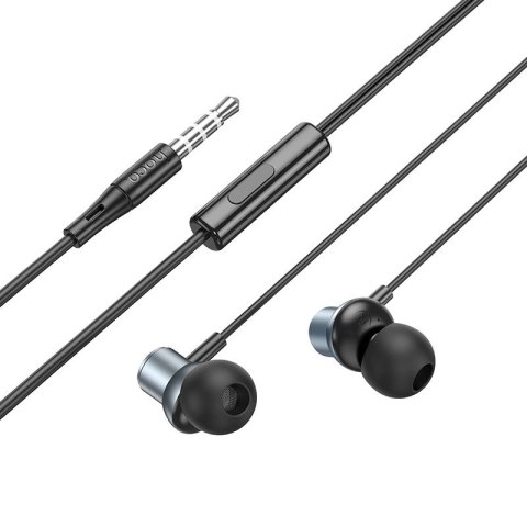 Słuchawki przewodowe douszne Jack 3,5 mm Hoco M110 szare