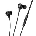 Słuchawki przewodowe douszne Jack 3,5 mm Hoco M116 czarne