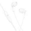 Słuchawki przewodowe douszne Jack 3,5 mm Hoco M121 białe