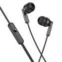 Słuchawki przewodowe douszne Jack 3,5 mm Hoco M121 czarne