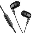 Słuchawki przewodowe douszne USB C Hoco M97 czarne