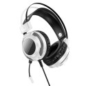 Słuchawki przewodowe nauszne Hoco gamingowe USB A + Jack 3,5 mm gamingowe 2 m W110 białe