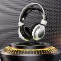 Słuchawki przewodowe nauszne Hoco gamingowe USB A + Jack 3,5 mm gamingowe 2 m W110 białe