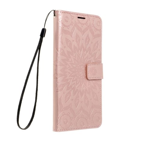 Etui z klapką na iPhone 12 / 12 PRO Mezzo Book mandala złoto-różowe