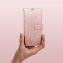 Etui z klapką na iPhone 13 Mezzo Book mandala złoto-różowe