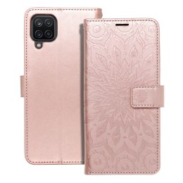 Etui z klapką na Samsung A12 / M12 Mezzo Book mandala złoto-różówe