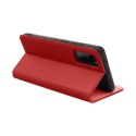 Etui z klapką na iPhone 17 AIR Smart Pro Book skórzane bordowe